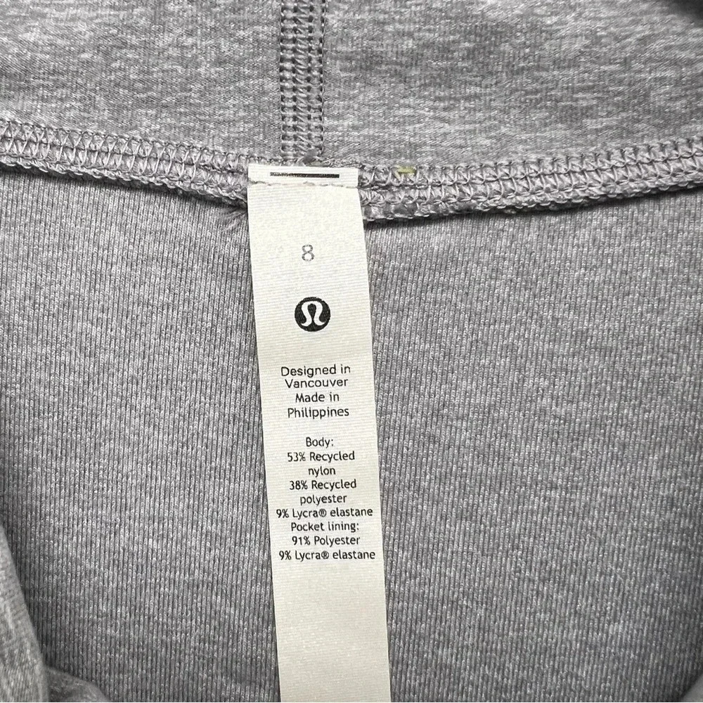 Lululemon Ready to Rulu Pullover Heathered Raceway Grey Sweatshirt Athleisure 8